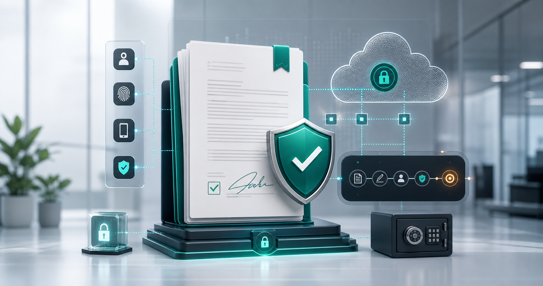 Secure electronic agreement vault